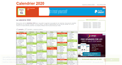 Desktop Screenshot of calendrier-2020.com